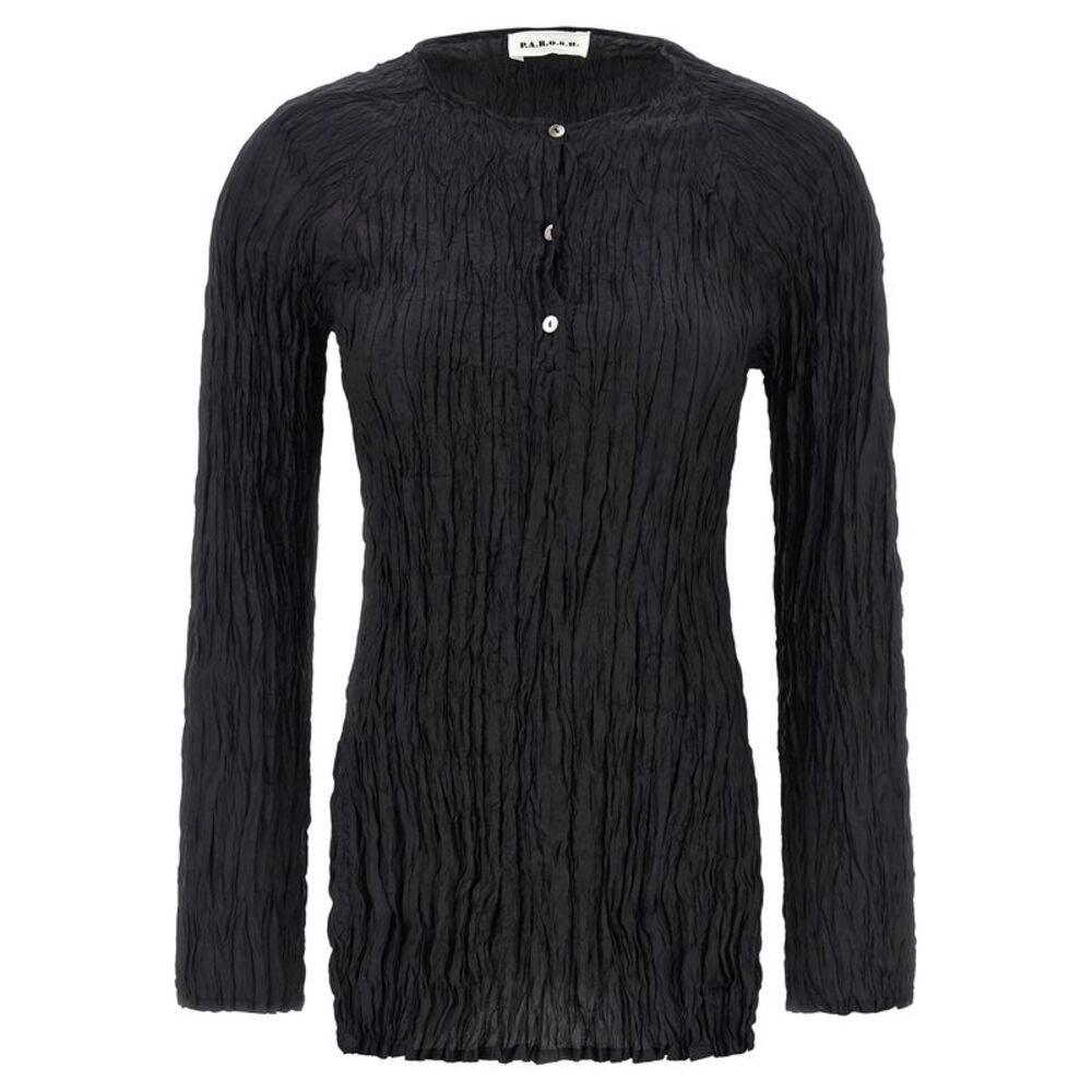 P.A.R.O.S.H. Black Silk Women's Blouse